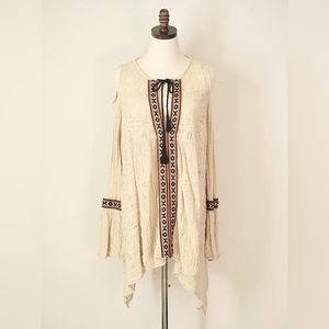 Free People Tribal Crochet Boho Dress